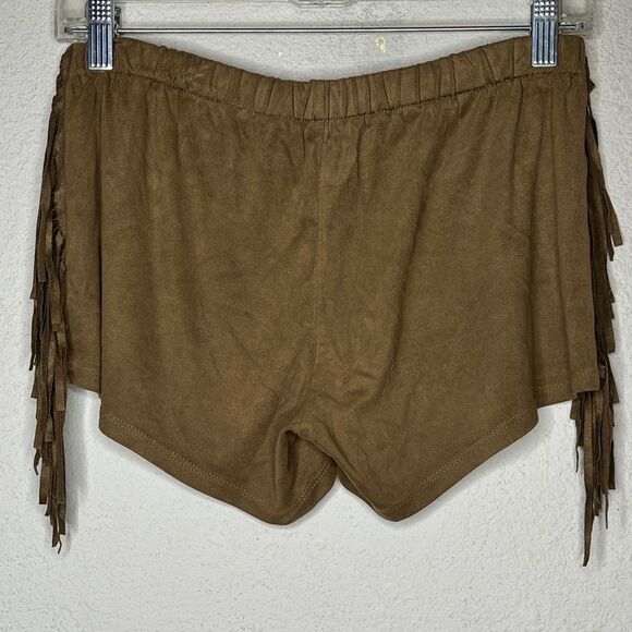 Amber Blue Fringe Shorts - Picture 3 of 6